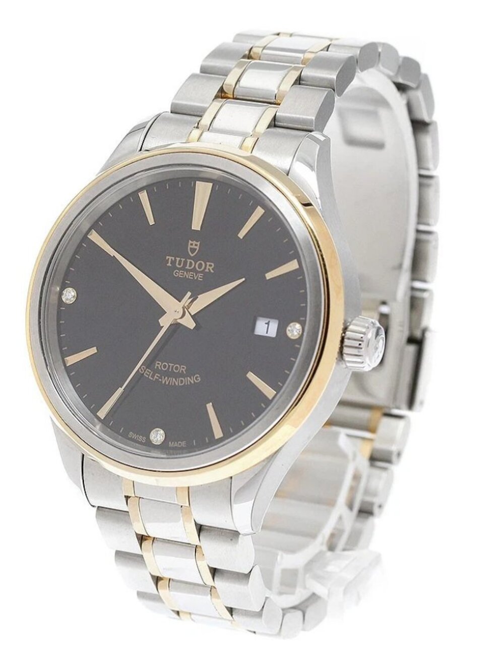 TUDOR style 12503 3P diamond black Dial Automatic Men's Watch_921830